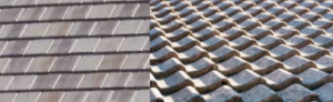 flat concrete tile roof flat and S-shaped